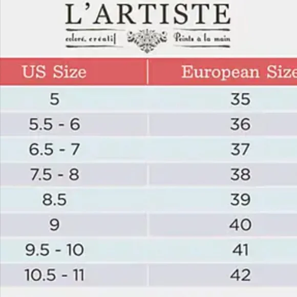 Women's L'ARTISTE Shoes Size 37 (US 6.7-7) - Picture 10 of 10